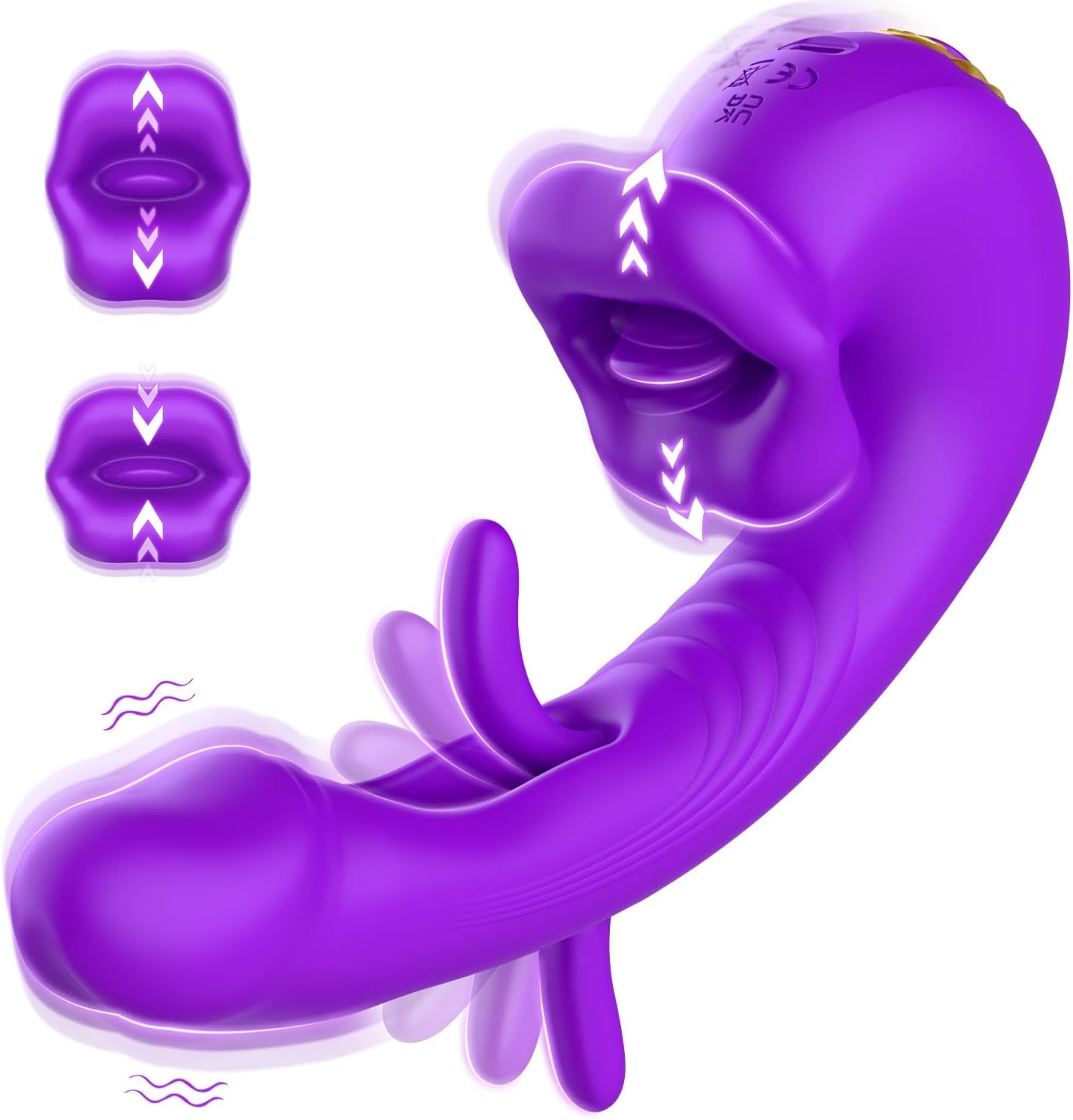 Vibrații pentru femei, vibrator dildo, jucărie sexuală pentru femei cu 10 moduri de linge-limba, 10 moduri de vibrație, 10 moduri de penetrare, seturi de vibratoare pentru femei și cupluri, vibratoare pentru punctul G, stimulator clitoridian