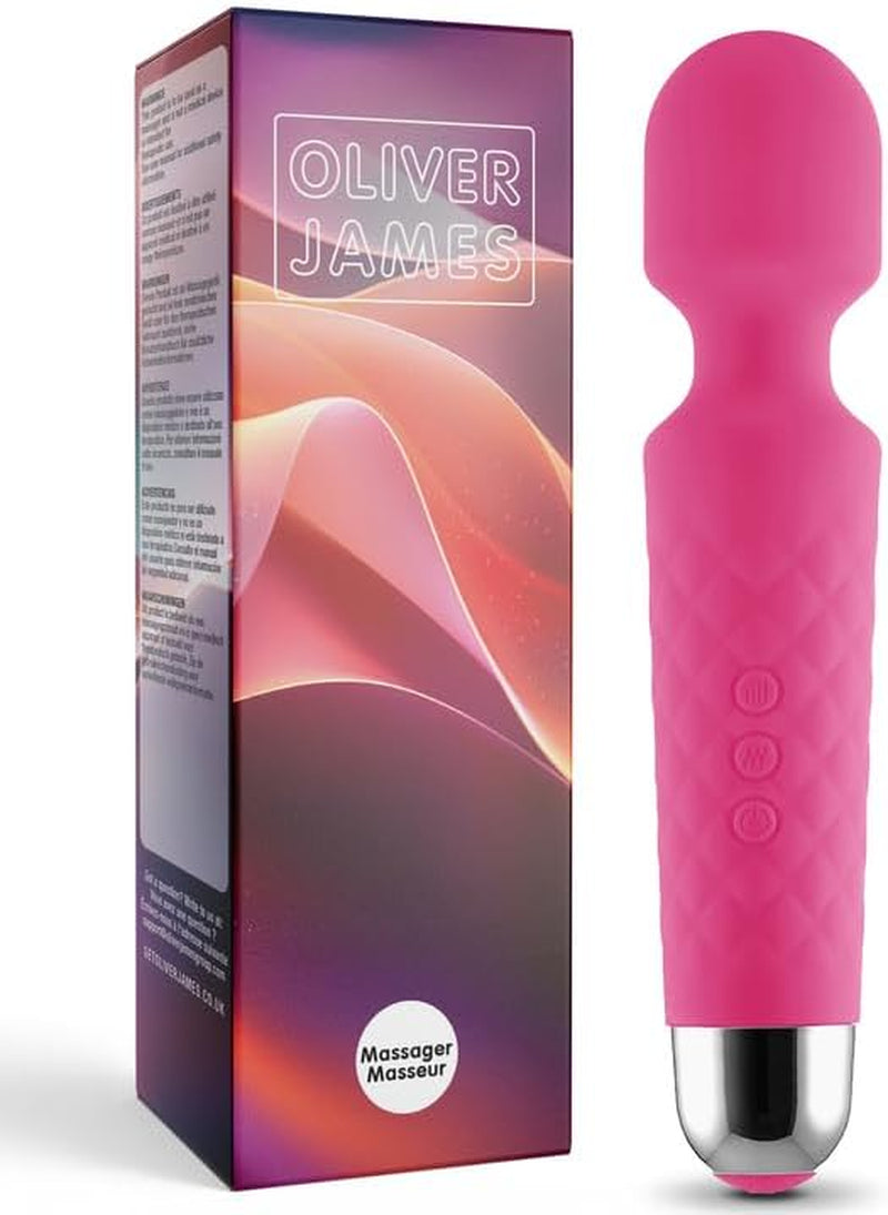 Vibrator pentru femei - Masaj silențios și puternic + baterie reîncărcabilă - Jucărie sexuală cu 20 de modele de vibrații și 8 niveluri de viteză - Dildo wireless pentru clitoris, punct G - Oliver James