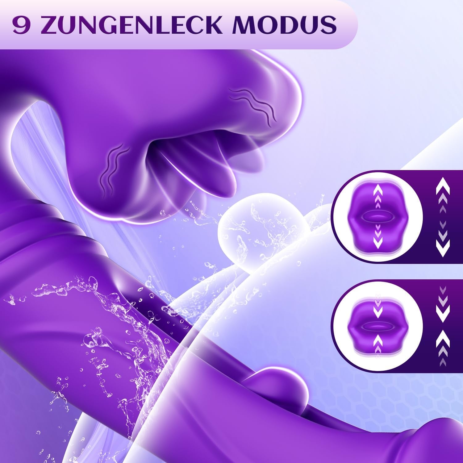 Vibrații pentru femei, vibrator dildo cu funcție de penetrare internă, jucărie sexuală pentru femei cu 9 moduri de linge-limba, 9 de penetrare și 9 de vibrație, set vibrator, set de jucării sexuale pentru punctul G și clitorisul femeilor
