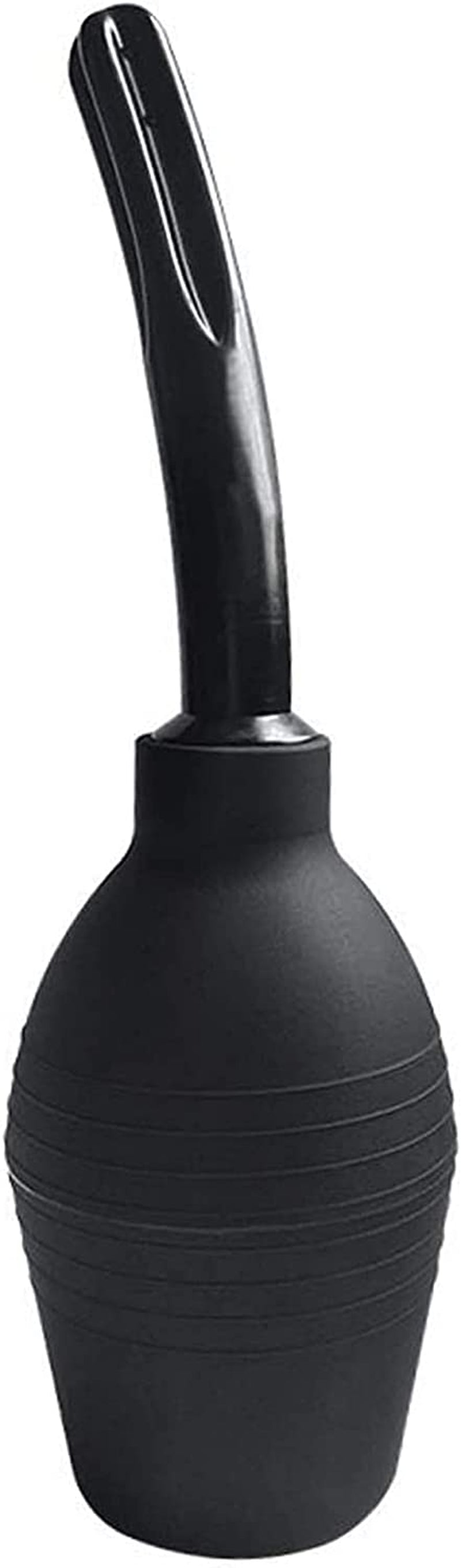 Bec pentru clismă de duș anal, curățitor de clismă de duș vaginal pentru sănătatea femeilor sau bărbaților (310 ml negru)