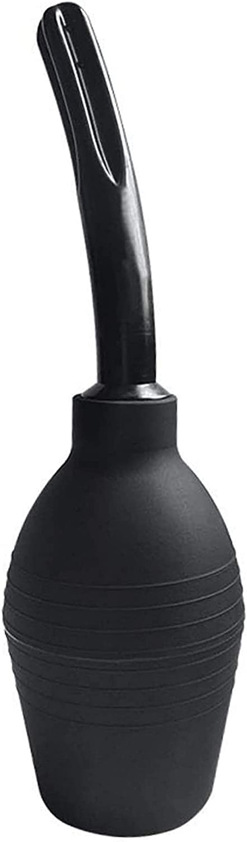 Bec pentru clismă de duș anal, curățitor de clismă de duș vaginal pentru sănătatea femeilor sau bărbaților (310 ml negru)