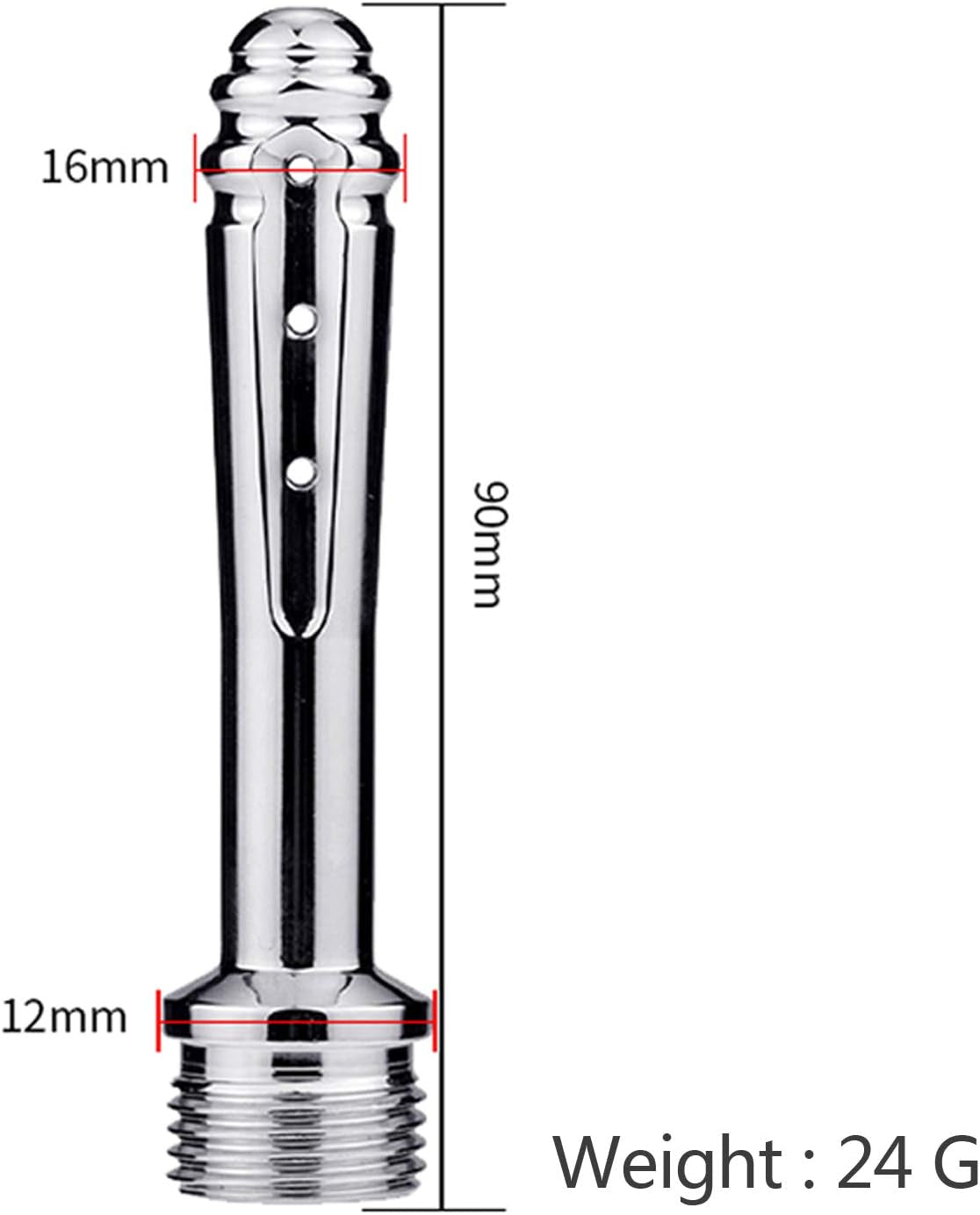 Cap de duș metalic pentru clisme și dușuri vaginale, duș de curățare anală Enemator pentru bărbați și femei - cap de duș portabil, bideu pentru femei însărcinate, furtun de duș de 59 inch (mic)