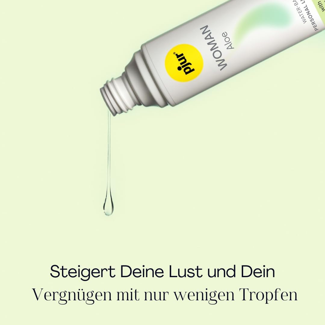pjur WOMAN Aloe - Lubrifiant pe bază de apă cu aloe vera - pentru pielea sensibilă a femeilor - mai multă distracție și îngrijire în timpul actului sexual (30ml)