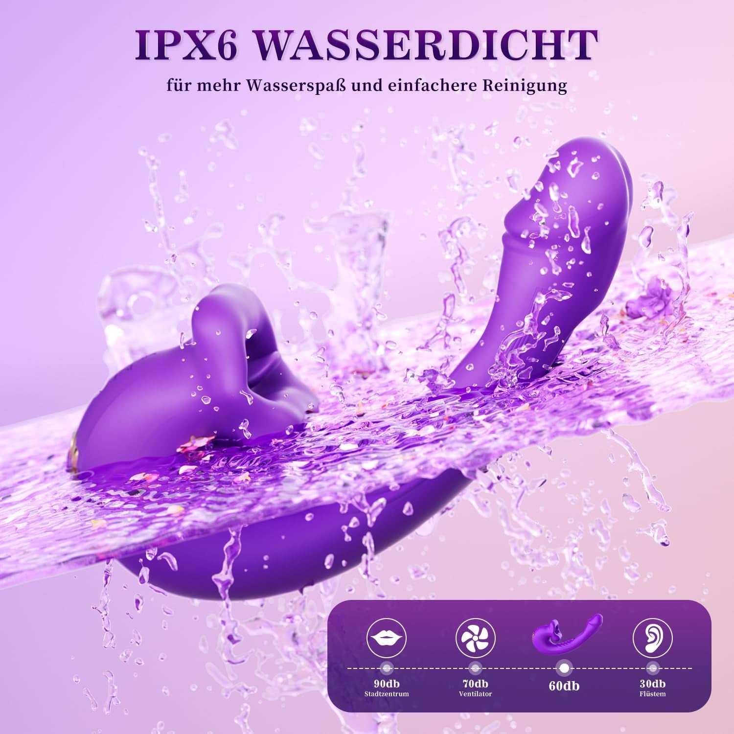 Vibrații pentru femei, vibrator dildo, jucărie sexuală pentru femei cu 10 moduri de linge-limba, 10 moduri de vibrație, 10 moduri de penetrare, seturi de vibratoare pentru femei și cupluri, vibratoare pentru punctul G, stimulator clitoridian