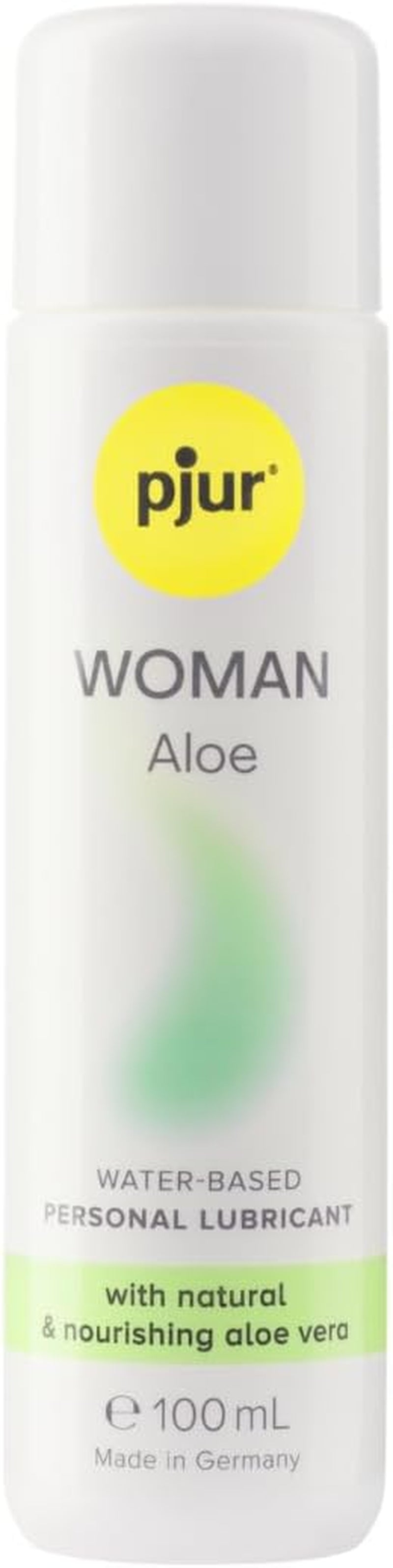 pjur WOMAN Aloe - Lubrifiant pe bază de apă cu aloe vera - pentru pielea sensibilă a femeilor - mai multă distracție și îngrijire în timpul actului sexual (100ml)