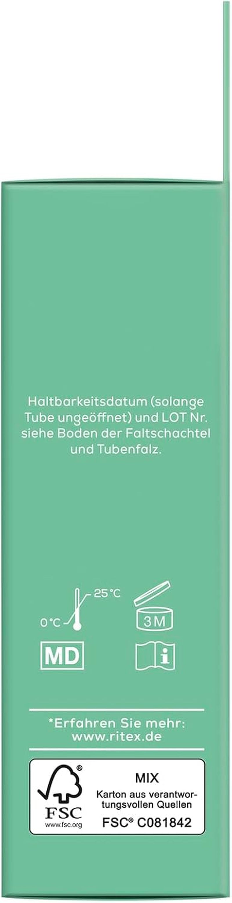 Gel lubrifiant Ritex GEL+ cu aloe vera organică, protejează și îngrijește, pe bază de apă, 50 ml, fabricat în Germania