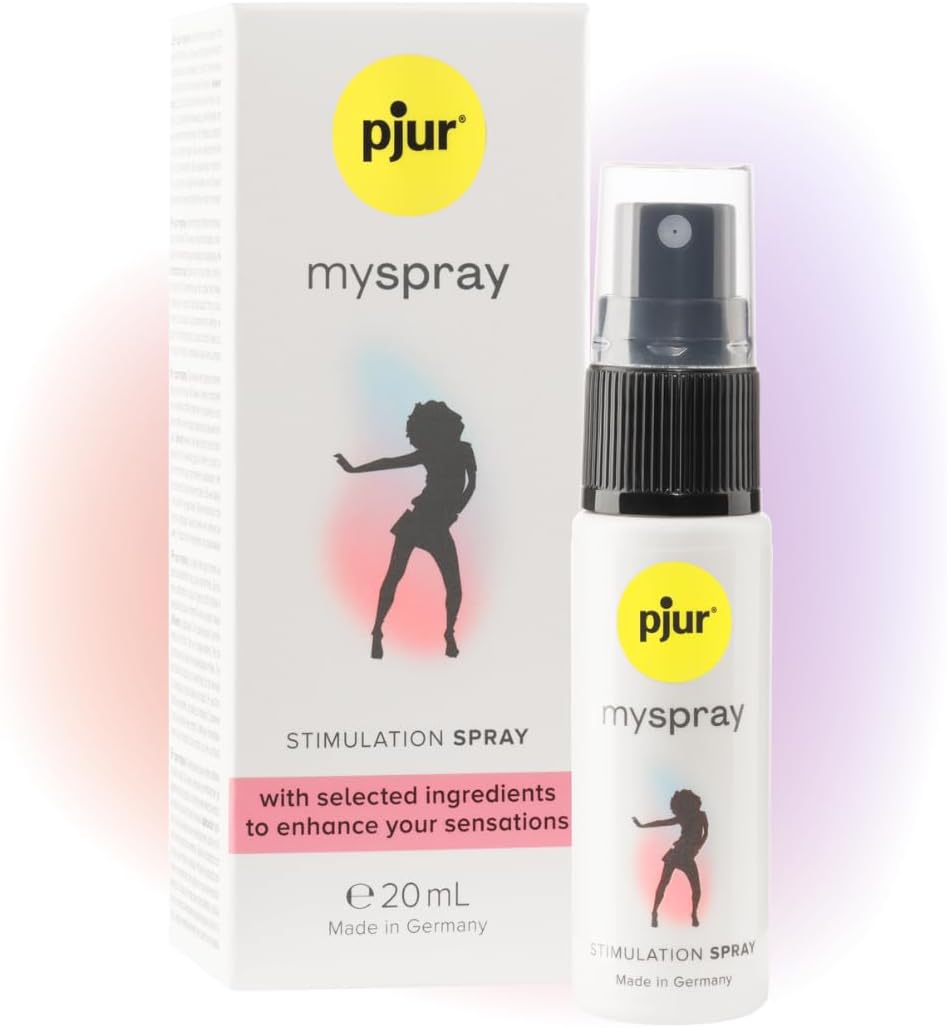 pjur myspray - Spray intim pentru EA - Formulă cu ingrediente active pentru circulație sanguină îmbunătățită și o senzație de furnicături (20 ml)