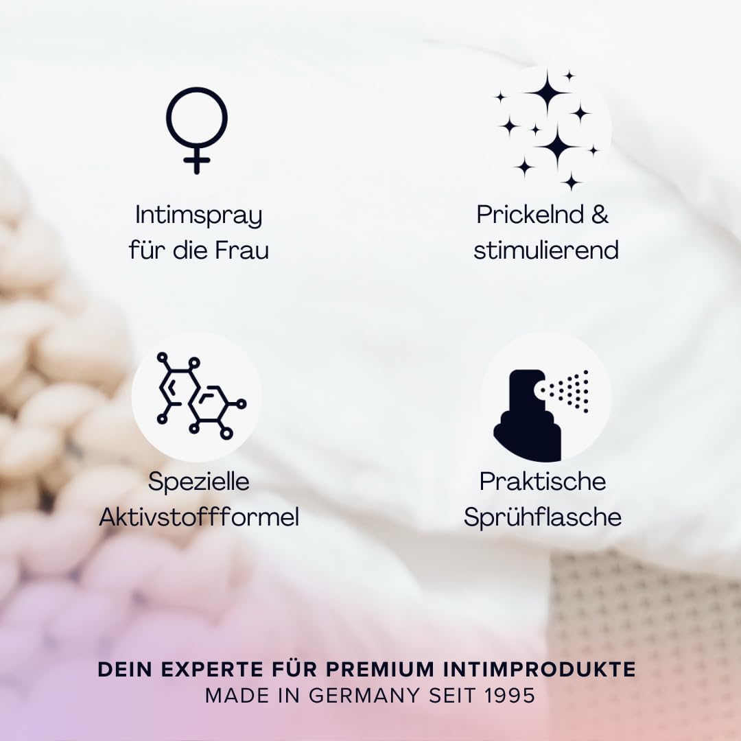 pjur myspray - Spray intim pentru EA - Formulă cu ingrediente active pentru circulație sanguină îmbunătățită și o senzație de furnicături (20 ml)