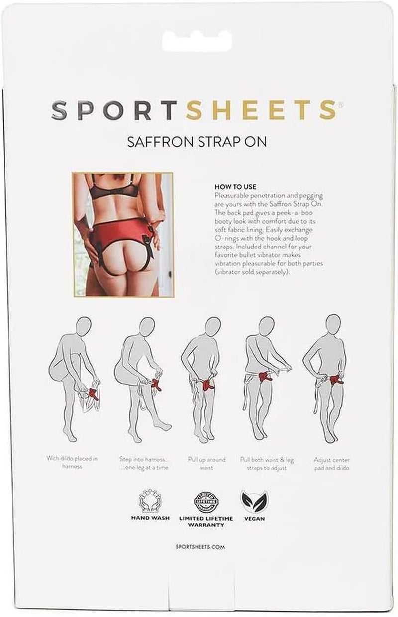 Inel O Safran Vegan pentru curea, negru și roșu SS48020, negru/roșu