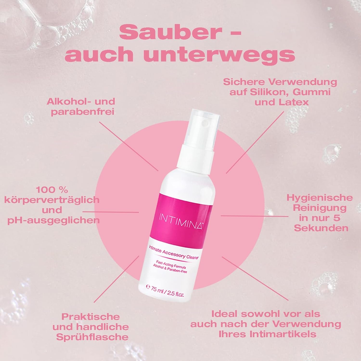 Spray de curățare igienic INTIMINA - pentru curățarea cupelor menstruale, curățarea cupelor menstruale