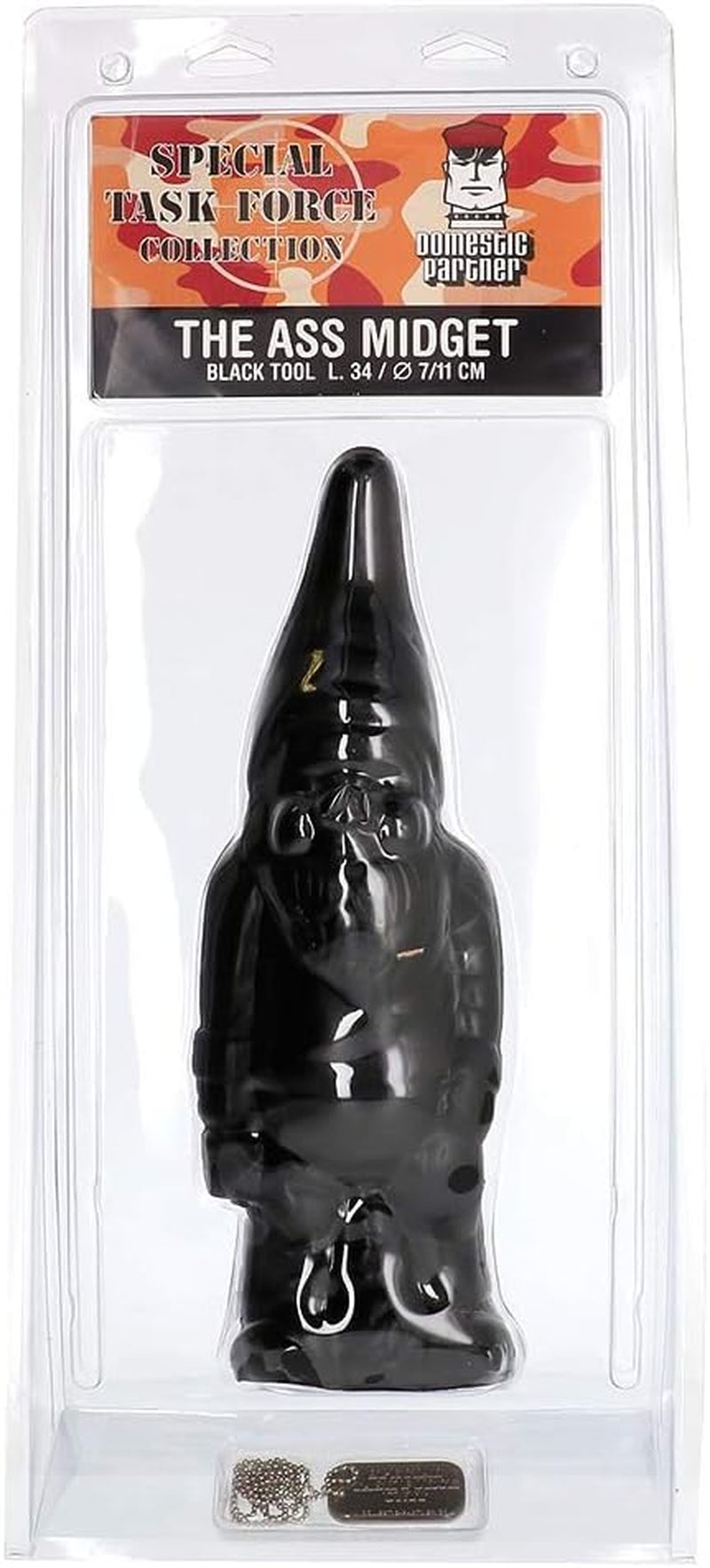 Dildo anal pitic The Ass Midget, negru