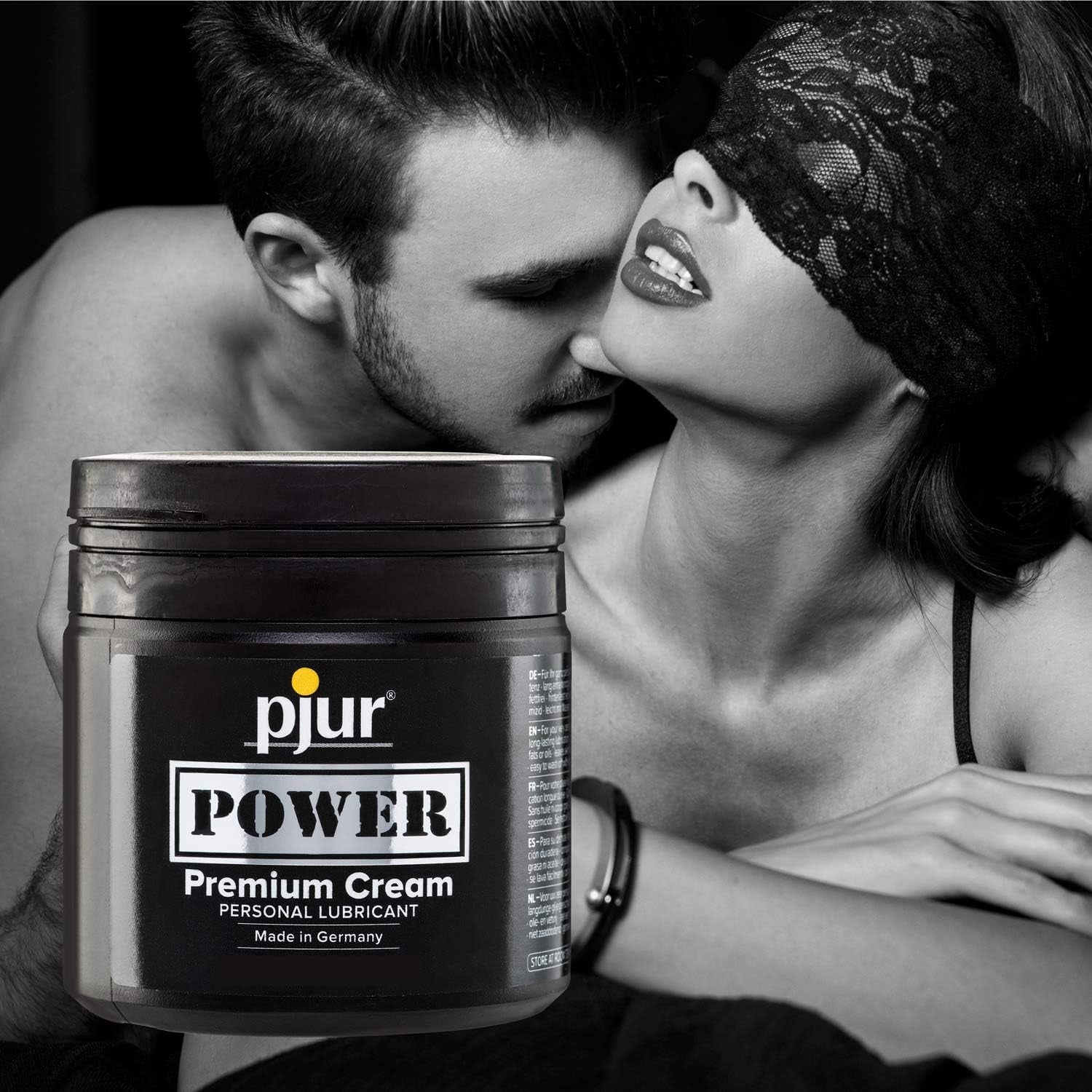 pjur POWER - Lubrifiant pentru fisting cu o formulă cremoasă pentru sex extra intens - potrivit și pentru jucării mari și dildo-uri (500ml)