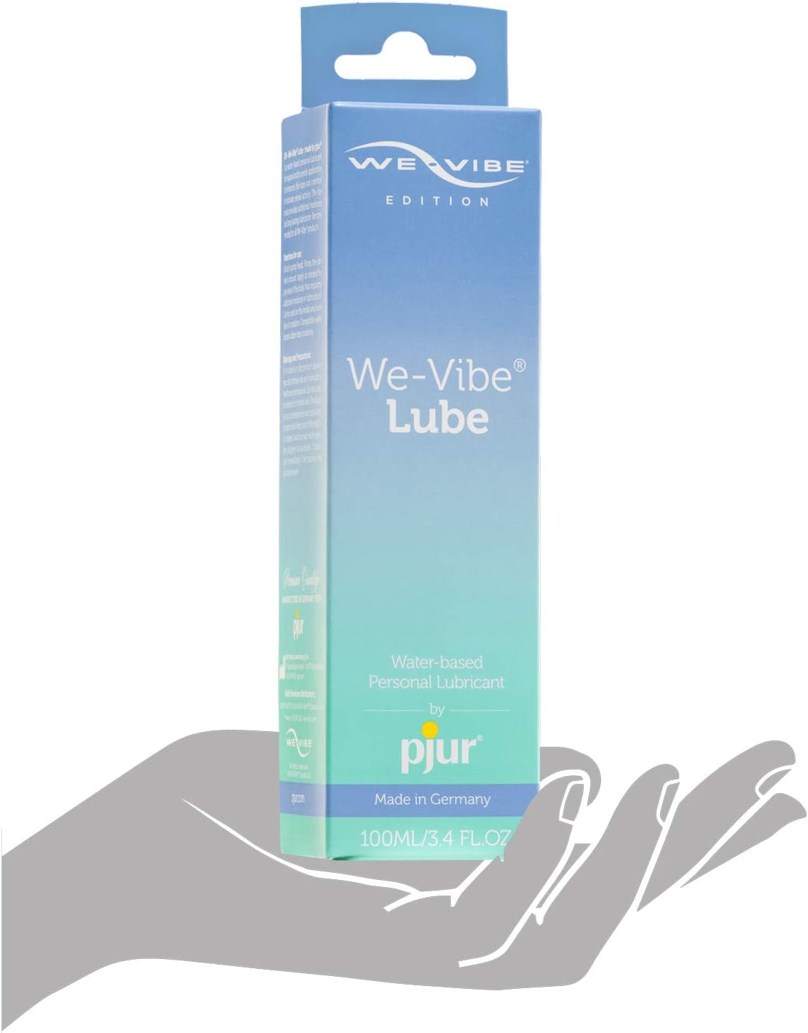 Lubrifiant We-Vibe de la pjur - Lubrifiant pe bază de apă pentru utilizare cu jucăriile We-Vibe - Fabricat în Germania - Pentru femei și bărbați (100 ml)