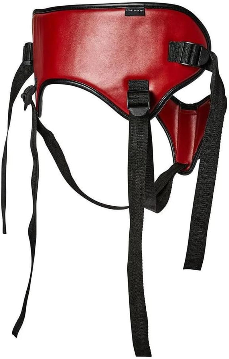 Inel O Safran Vegan pentru curea, negru și roșu SS48020, negru/roșu