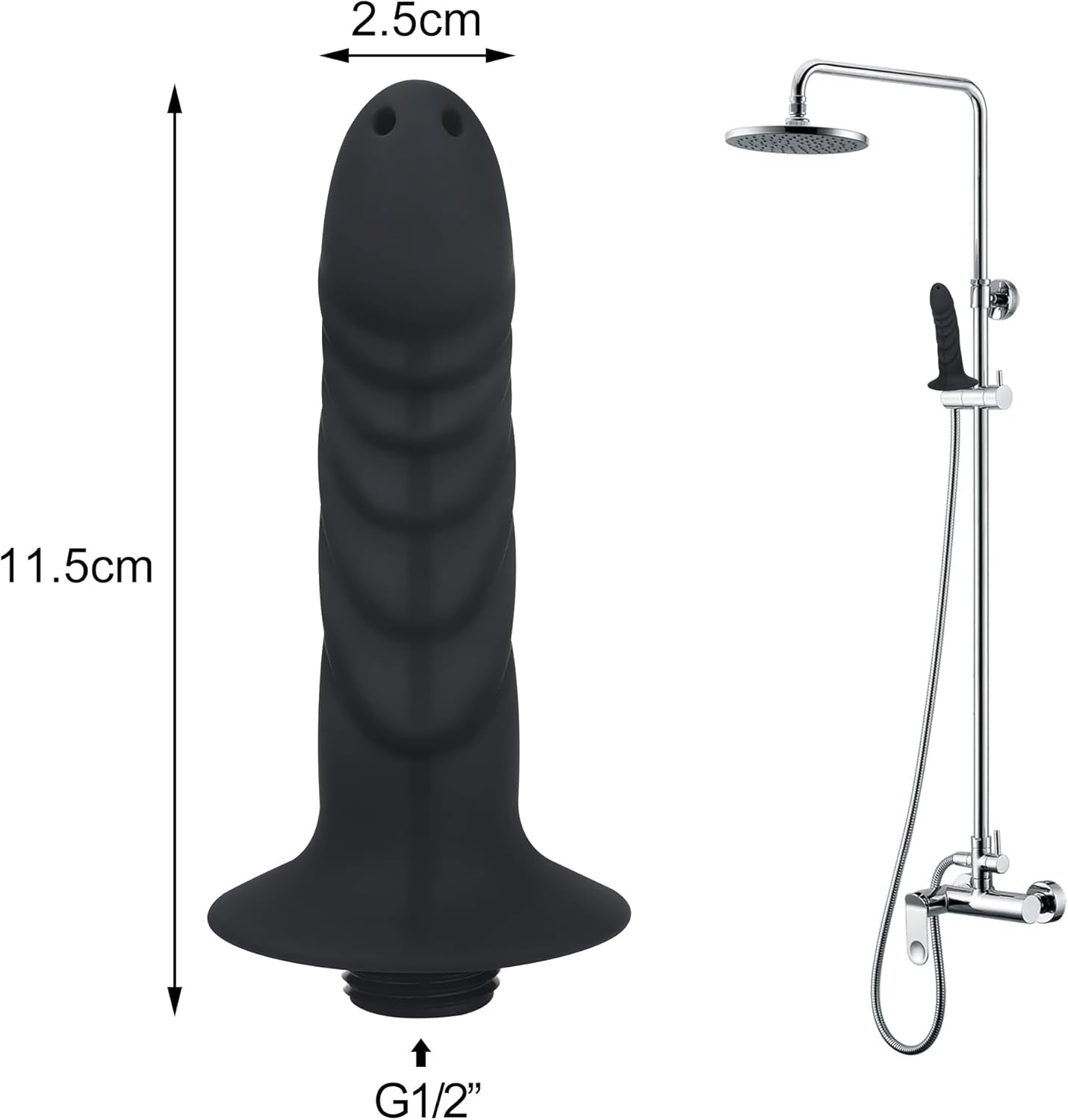 Cap de duș cu clismă din silicon, cap de duș anal, curățitor de duș, sistem de duș cu clismă, cap de duș manual, duș anal, set de curățare vaginală, clismă de duș pentru bărbați și femei