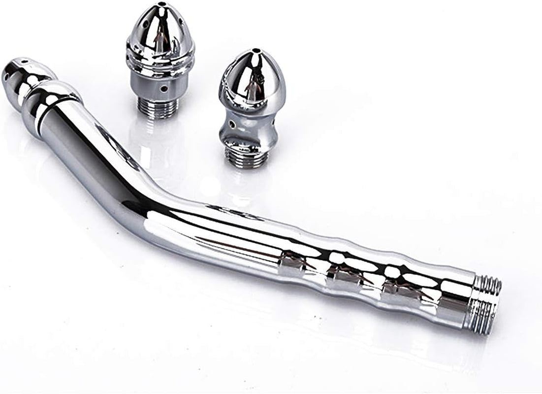 Cap de duș din aluminiu pentru curățarea colonului cu 7 orificii (3 capete și o eprubetă)