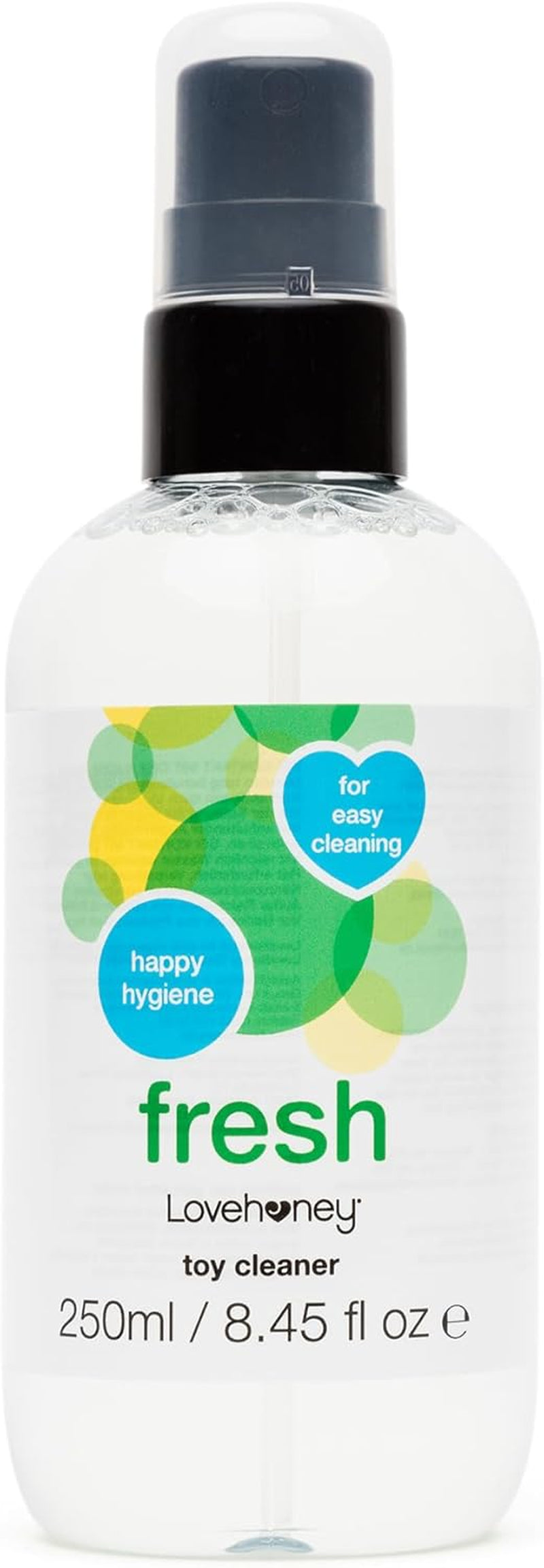 Lovehoney Fresh Sex Toy Cleaner - Soluție de curățare pentru jucării sexuale - Spray de curățare pentru jucării sexuale pentru o curățare sigură și igienică a acestora - Soluție de curățare pe bază de apă - Sticlă cu pulverizator de 250 ml