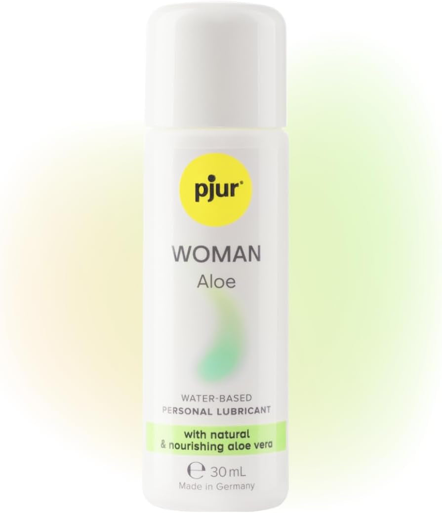 pjur WOMAN Aloe - Lubrifiant pe bază de apă cu aloe vera - pentru pielea sensibilă a femeilor - mai multă distracție și îngrijire în timpul actului sexual (30ml)