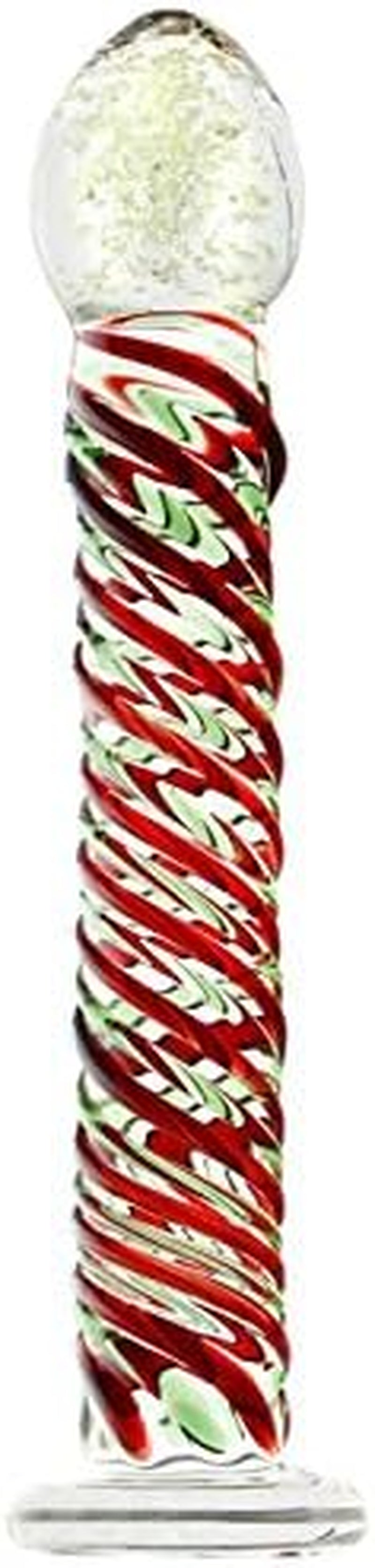 Dildo din sticlă SORA Ediție de Crăciun 21 * 4cm