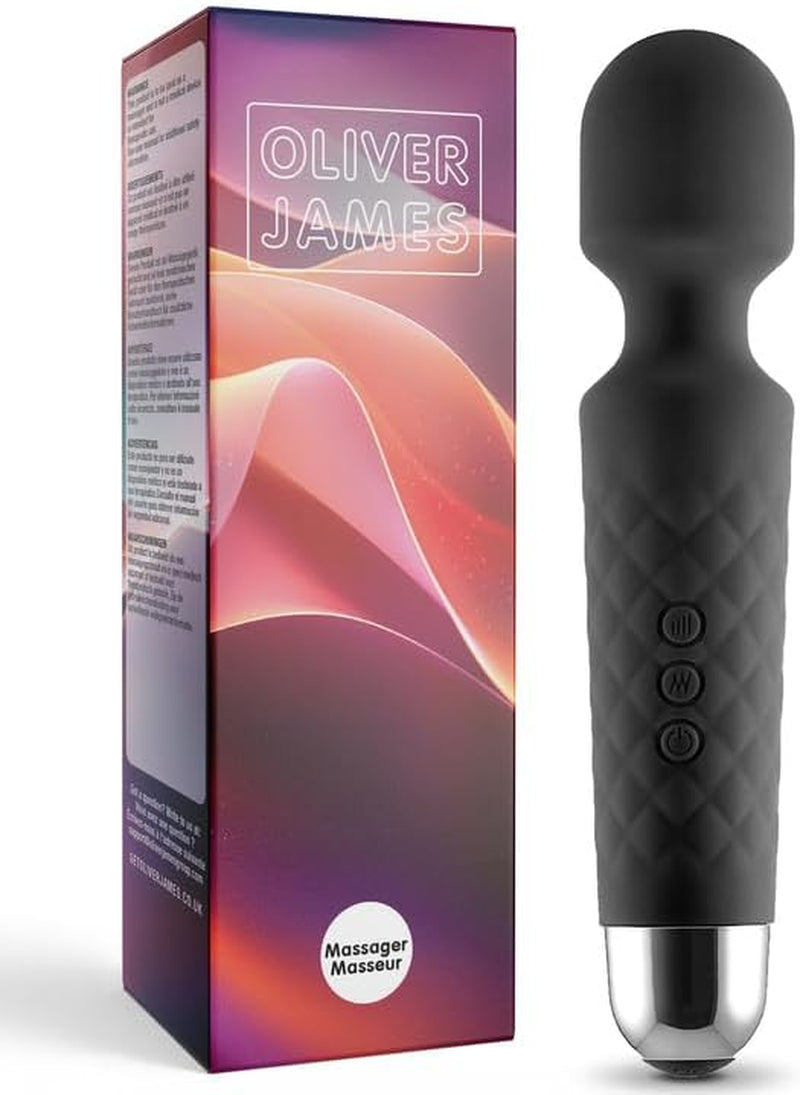 Vibrator pentru femei - Masaj silențios și puternic + baterie reîncărcabilă - Jucărie sexuală cu 20 de modele de vibrații și 8 niveluri de viteză - Dildo wireless pentru clitoris, punct G - Oliver James