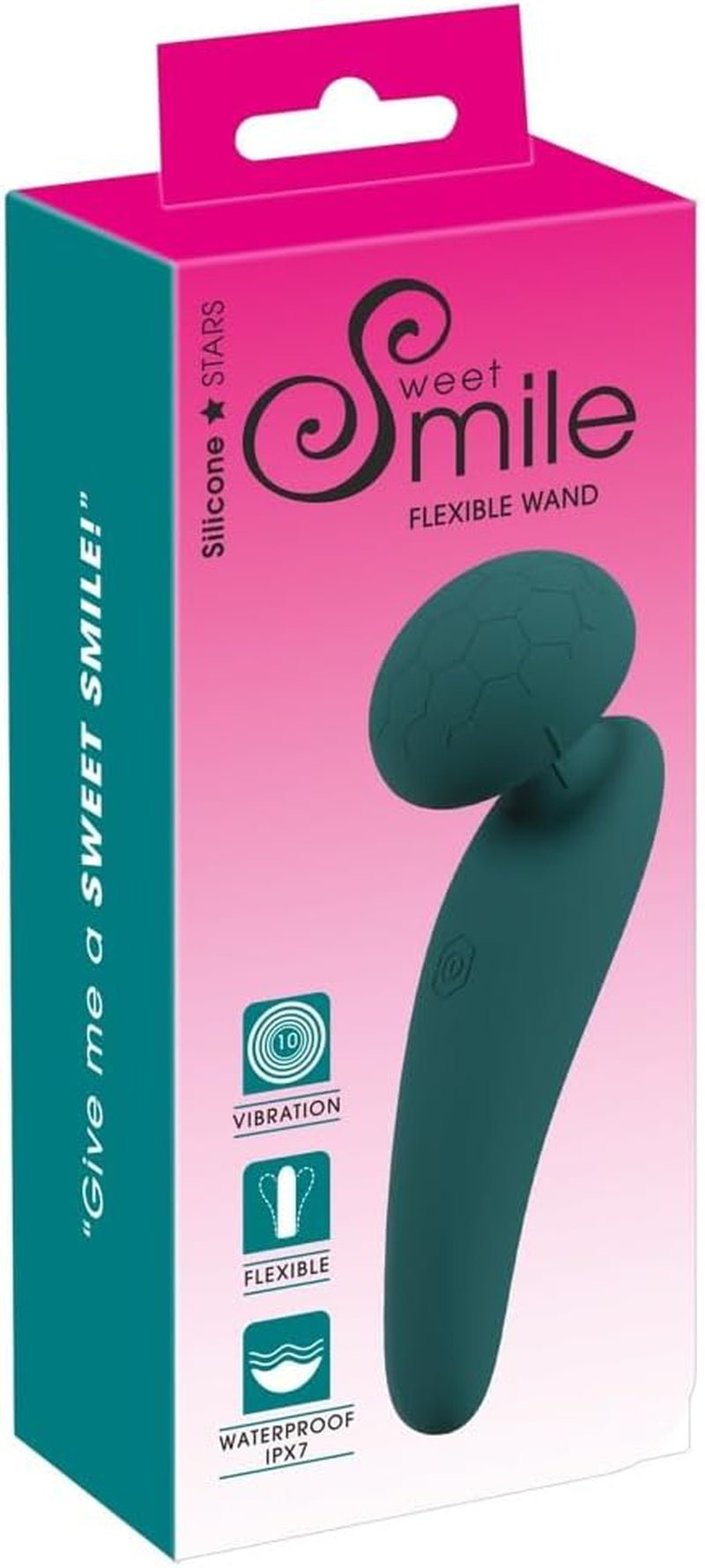 „Vibrator tip baghetă” – baghetă flexibilă pentru masaj complet al corpului, pentru femei și bărbați, cu 10 moduri de vibrație și cap de masaj texturat, de culoare verde