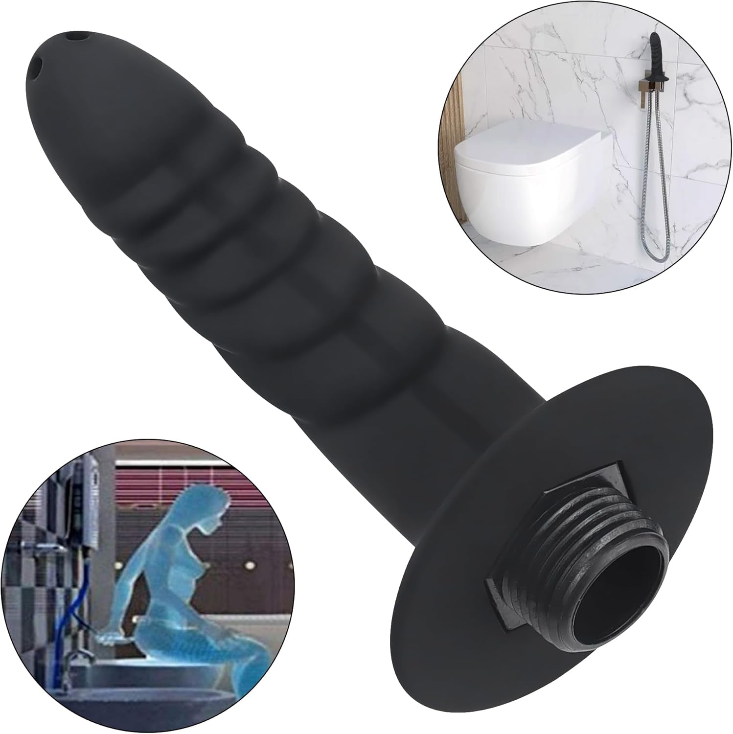 Cap de duș cu clismă din silicon, cap de duș anal, curățitor de duș, sistem de duș cu clismă, cap de duș manual, duș anal, set de curățare vaginală, clismă de duș pentru bărbați și femei