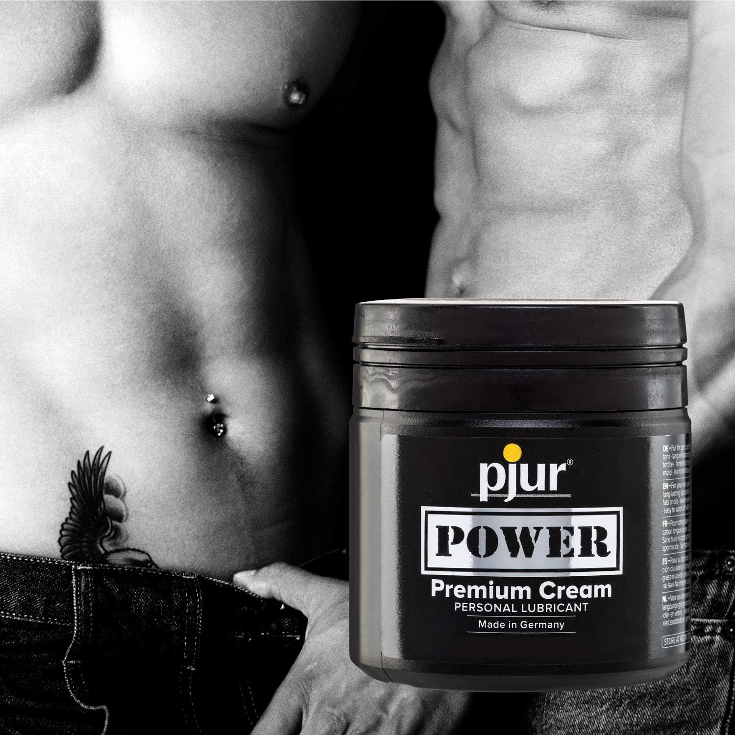 pjur POWER - Lubrifiant pentru fisting cu o formulă cremoasă pentru sex extra intens - potrivit și pentru jucării mari și dildo-uri (500ml)