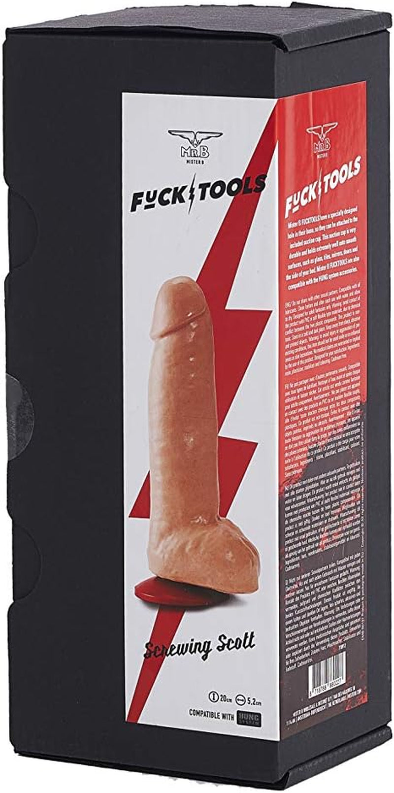 Unelte de fută - Futut cu Scott, Dildo cu ventuză - De culoarea pielii