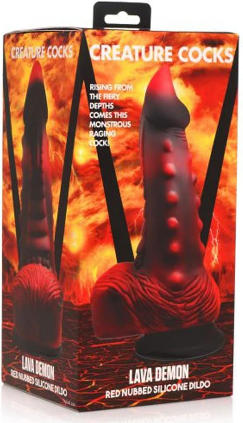 Creature Cock – Dildo-ul Lava Demon, fabricat din silicon gros cu umflături