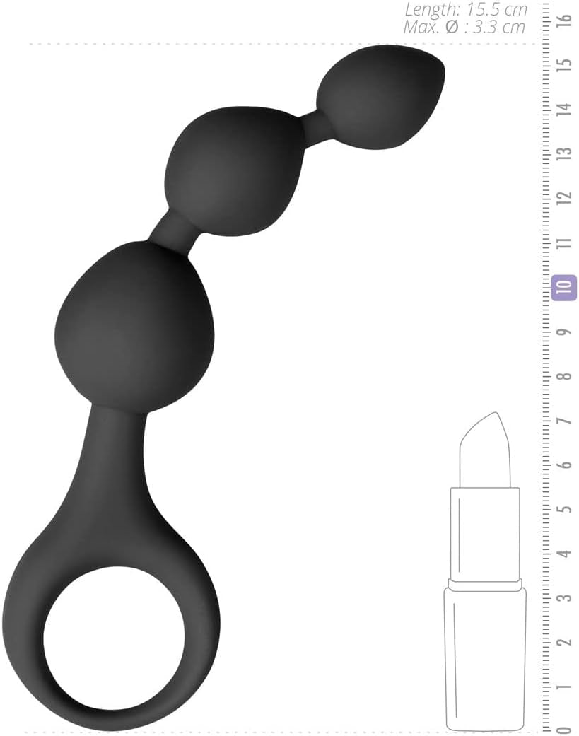 Dildo anal Anal Collection (Negru) pentru bărbați și femei - 15 cm - Dop anal roz - Descoperă zonele erogene ale partenerului tău