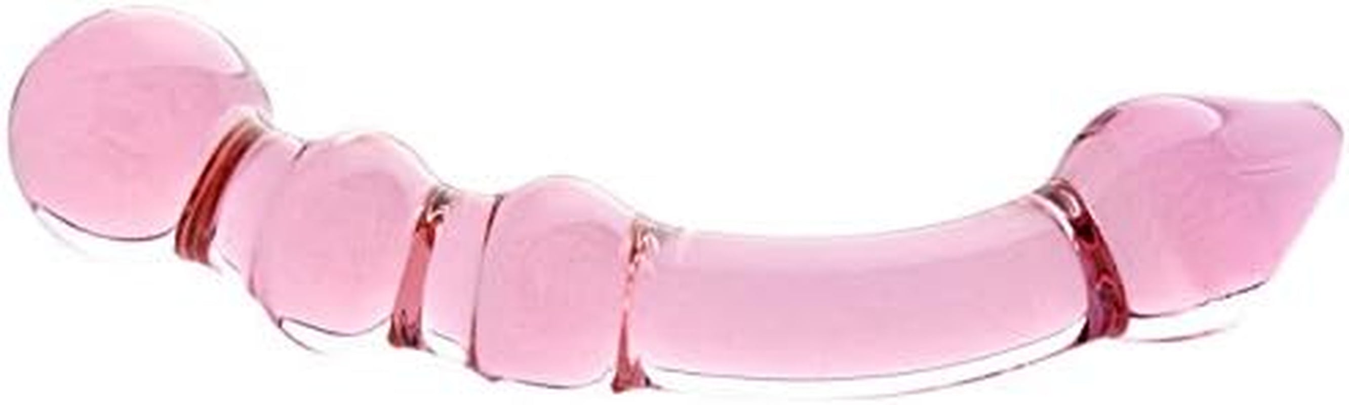 Dildo din sticlă YURIKO cu diverse elemente 20cm*4cm