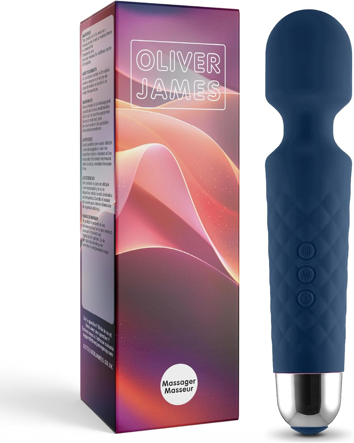 Vibrator pentru femei - Masaj silențios și puternic + baterie reîncărcabilă - Jucărie sexuală cu 20 de modele de vibrații și 8 niveluri de viteză - Dildo wireless pentru clitoris, punct G - Oliver James