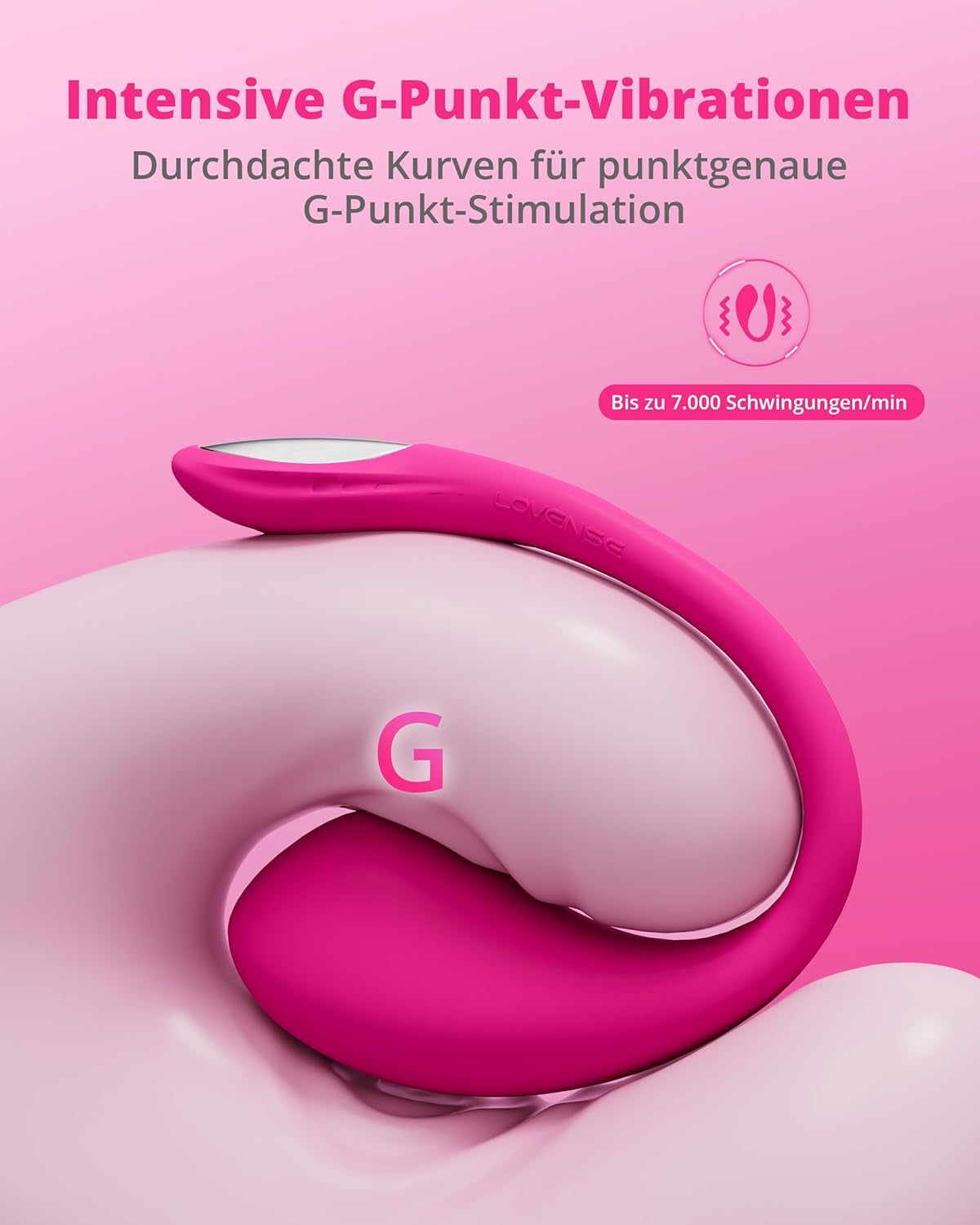 Vibrator LOVENSE Lush 4, jucărie sexuală pentru cupluri, vibrator pentru punctul G pentru femei, vibrator portabil cu telecomandă și lumină LED, impermeabil IPX7, vibrator silențios pentru cupluri controlat prin aplicație, jucării sexuale, roz