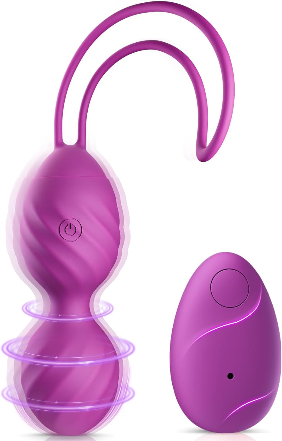 Seturi de vibratoare pentru femei, vibratoare impermeabile tip glont, bile Kegel pentru strângere: strângere vaginală, stimulare a punctului G și a clitorisului, jucării sexuale cu telecomandă wireless