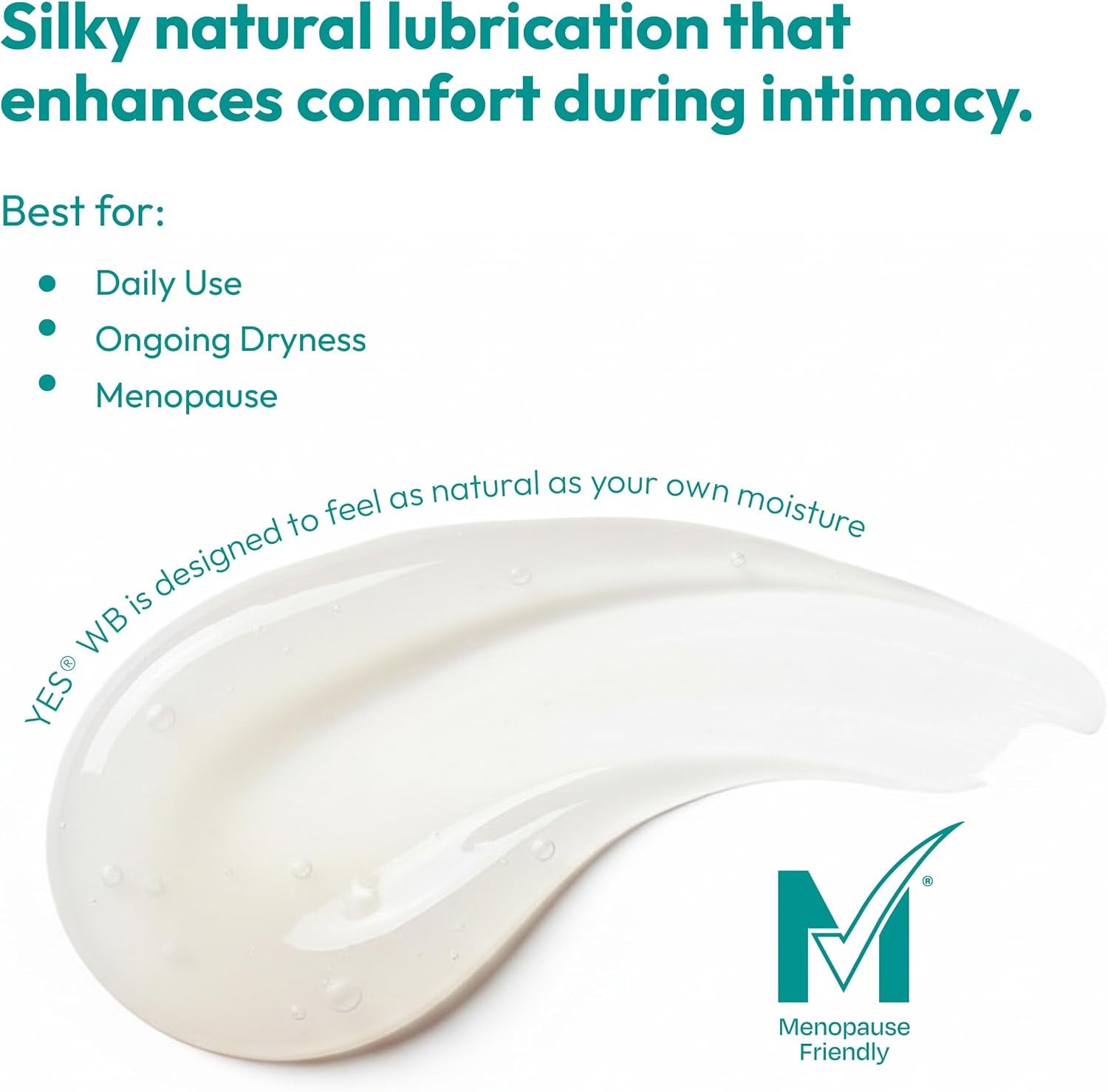 Lubrifiant pe bază de apă YES® WB | Lubrifiant intens hidratant pe bază de apă | Certificat organic | Fără hormoni și glicerină | pH echilibrat (150 ml)