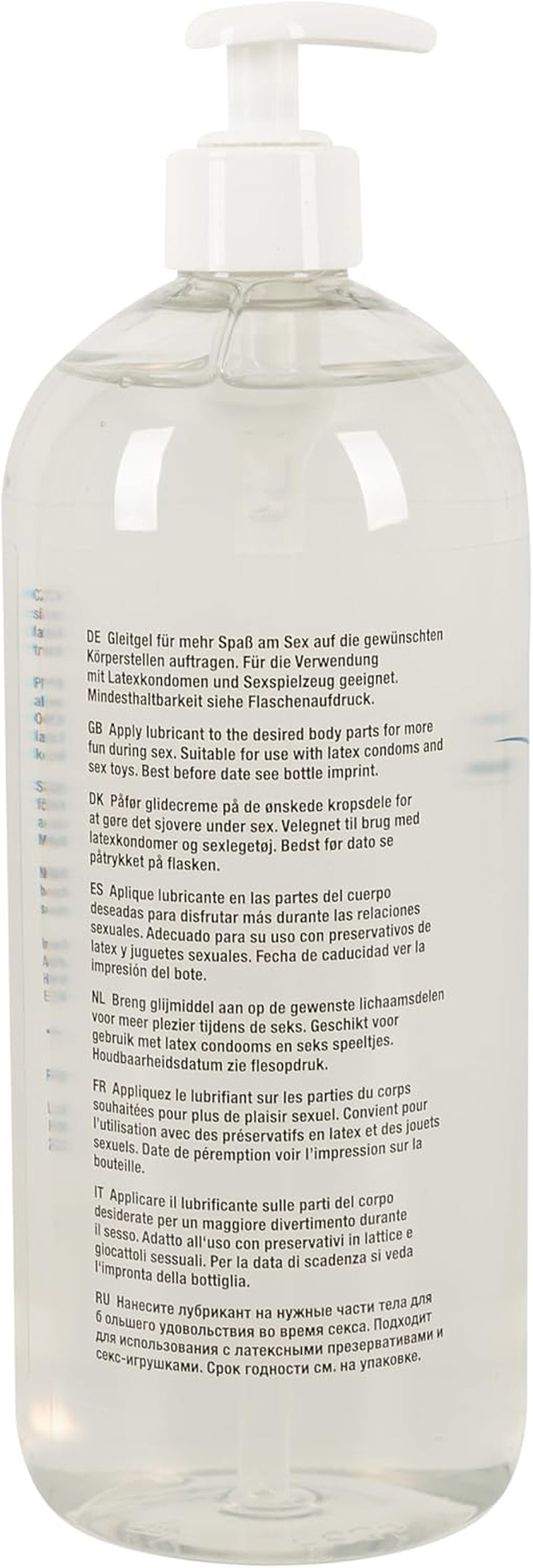 Lubrifiant anal intensiv pentru femei și bărbați, pe bază de apă, vegan, fără grăsimi și uleiuri, potrivit pentru jucării sexuale și prezervative, 1000 ml