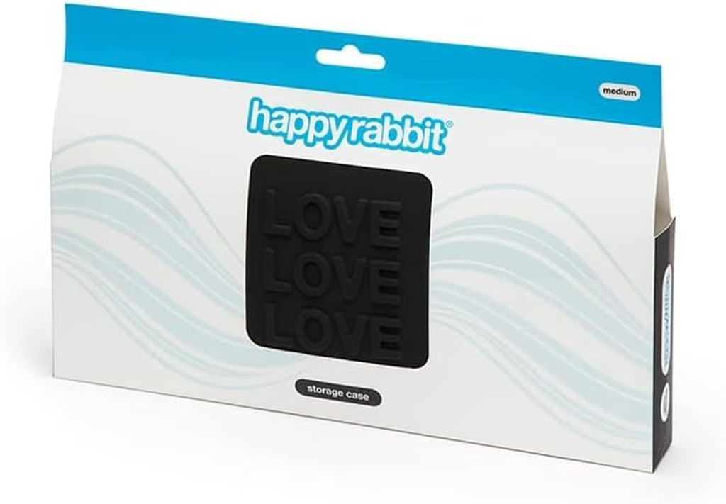 Geantă medie cu fermoar Love Storage - Husă vibratoare pentru adulți, neagră, 1 buc.