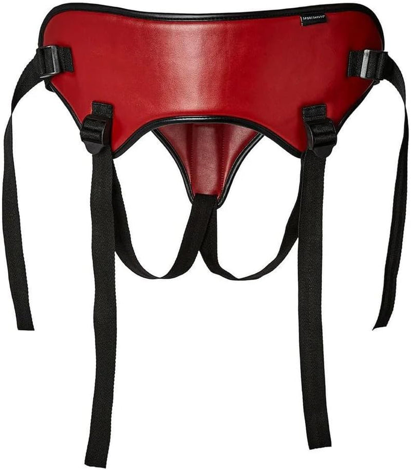 Inel O Safran Vegan pentru curea, negru și roșu SS48020, negru/roșu