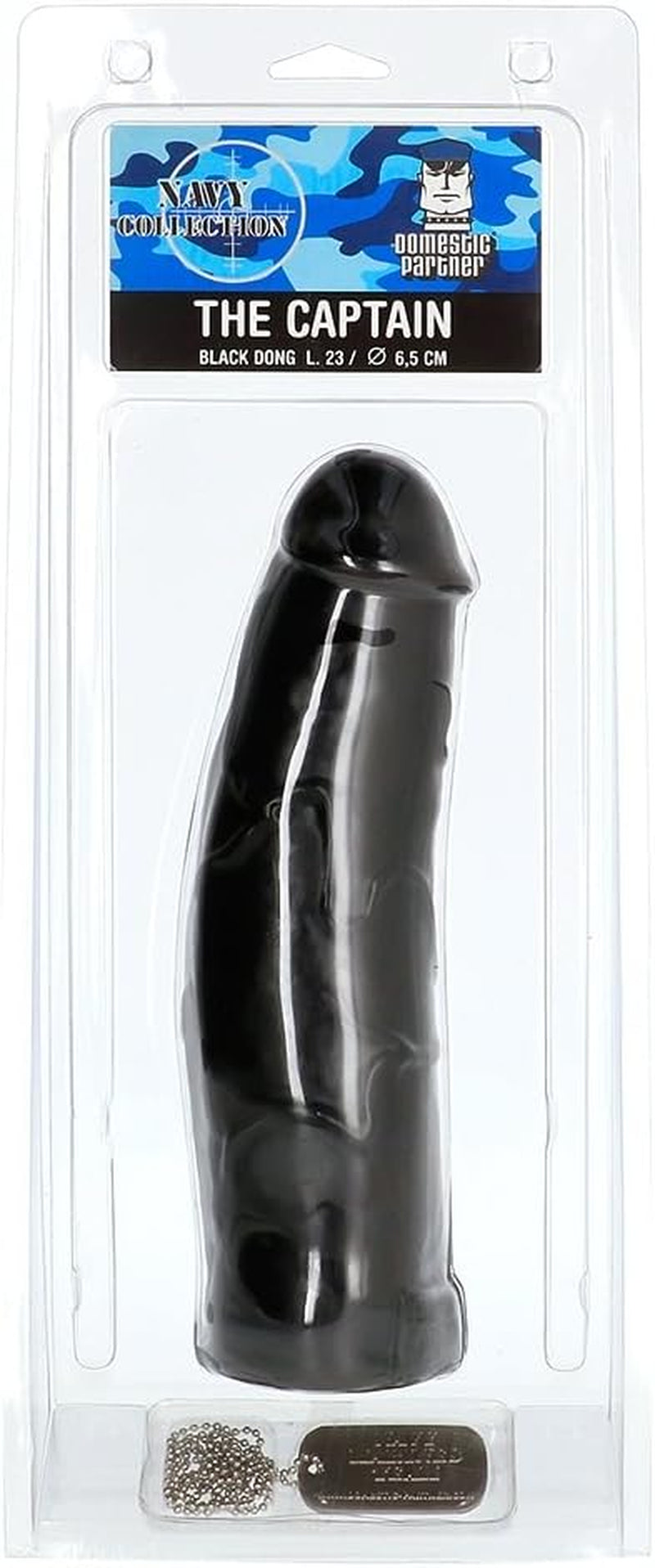 Căpitanul - Dildo Anal Realist Curbat - Negru