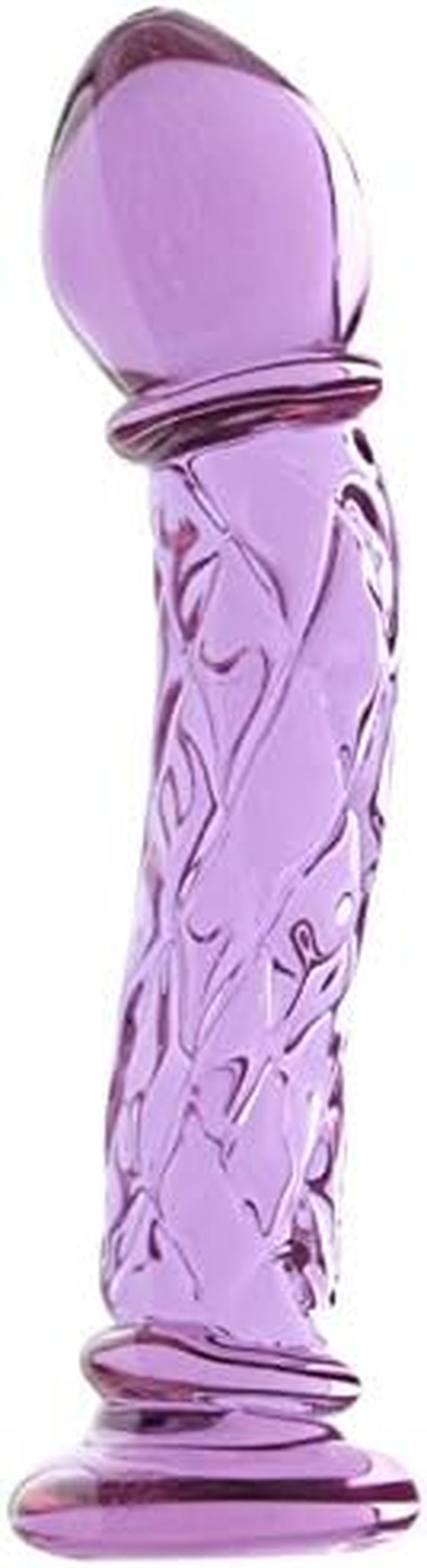 Dildo din sticlă KICHI Dildo cu formă puternic texturată 17cm*4.5cm