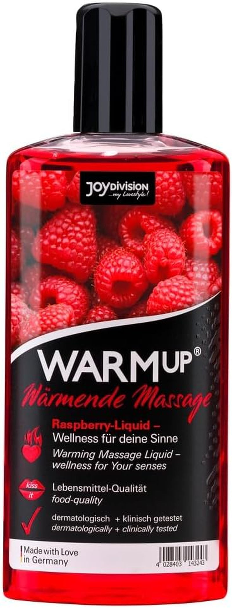 WARMup Zmeură – lubrifiant de masaj încălzitor, 150 ml