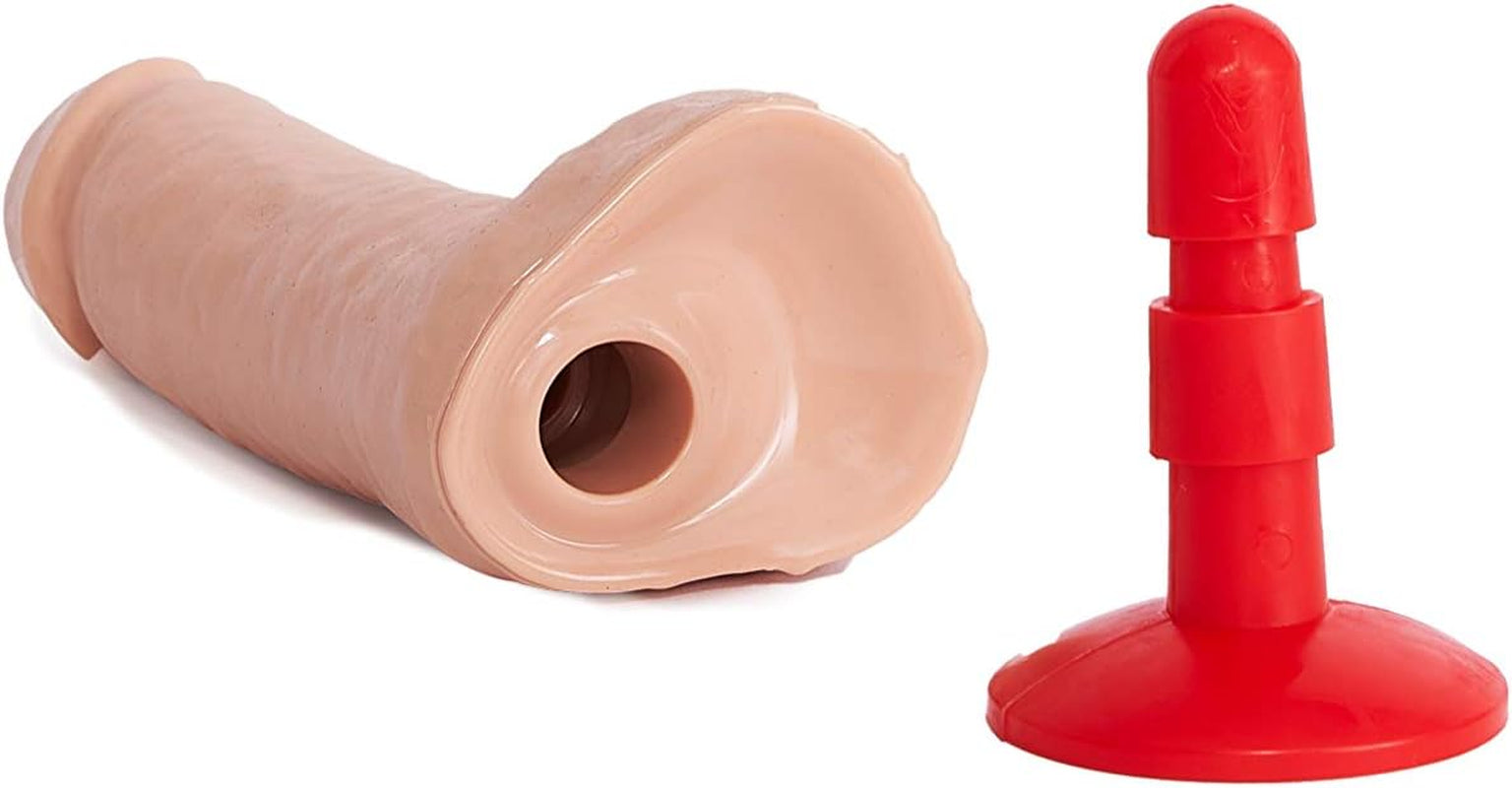 Unelte de fută - Futut cu Scott, Dildo cu ventuză - De culoarea pielii