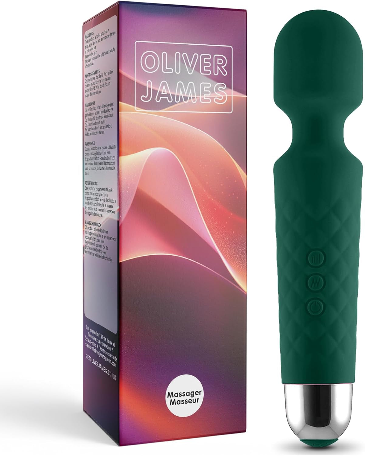 Vibrator pentru femei - Masaj silențios și puternic + baterie reîncărcabilă - Jucărie sexuală cu 20 de modele de vibrații și 8 niveluri de viteză - Dildo wireless pentru clitoris, punct G - Oliver James