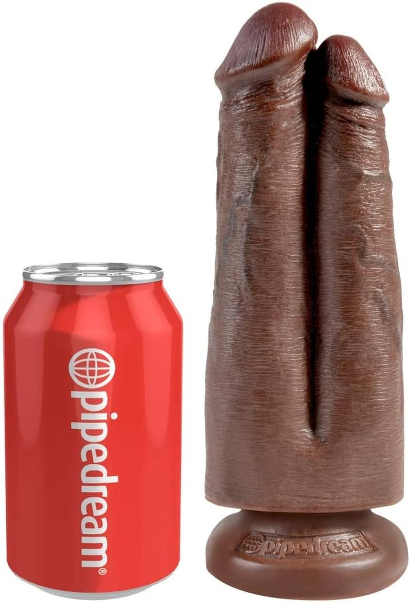 Pipedream - 7 inch două cozi pentru o gaură - Maro