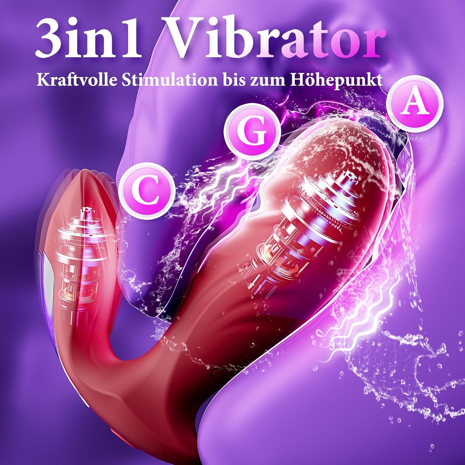 Vibrator fluture cu dildo, jucărie sexuală - Vibrații pentru femei, aplicație portabilă cu 9 moduri de vibrație, jucărie sexuală pentru femei, vibratoare, stimulator clitoridian pentru ea, jucărie sexuală pentru cupluri și solo