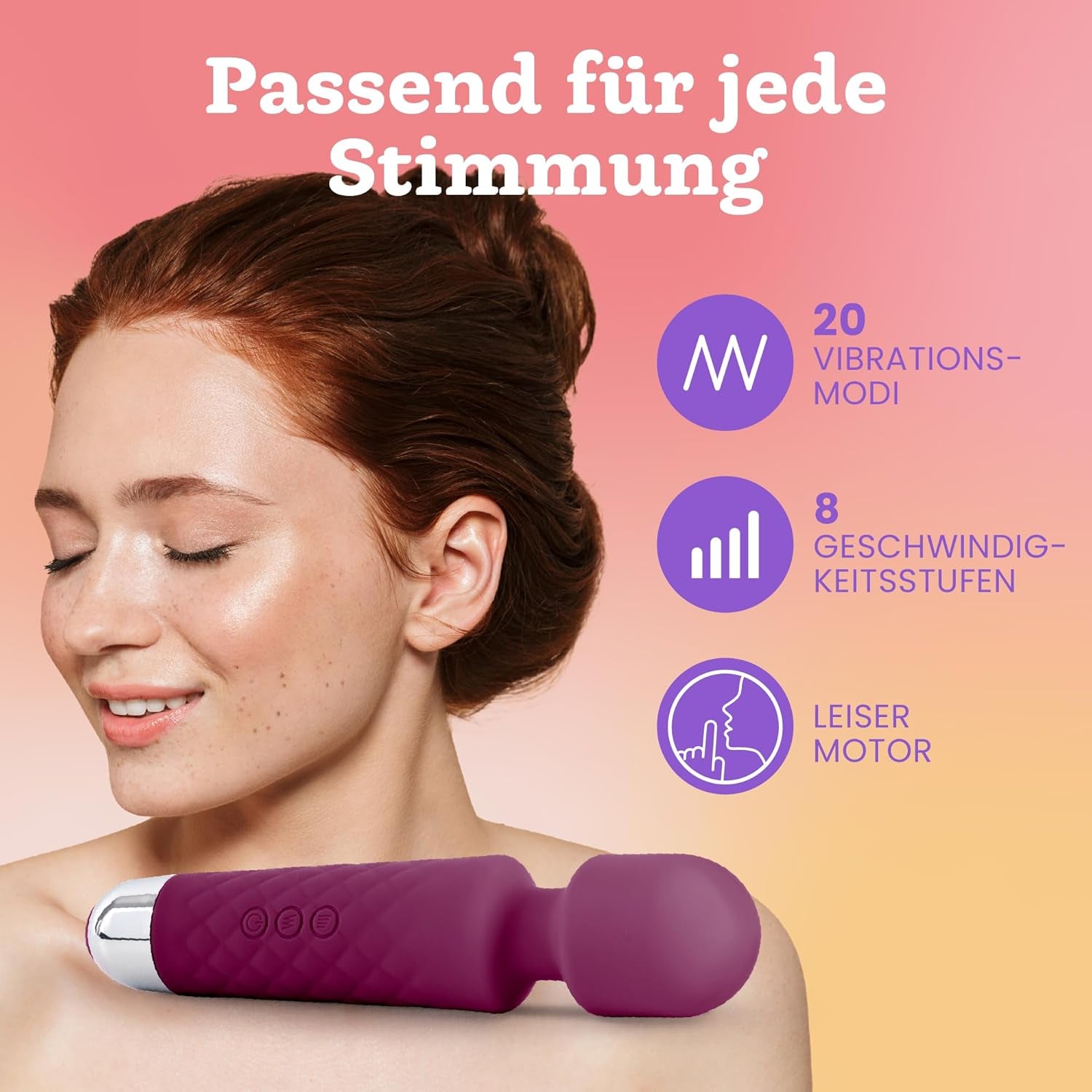 Vibrator pentru femei - Masaj silențios și puternic + baterie reîncărcabilă - Jucărie sexuală cu 20 de modele de vibrații și 8 niveluri de viteză - Dildo wireless pentru clitoris, punct G - Oliver James