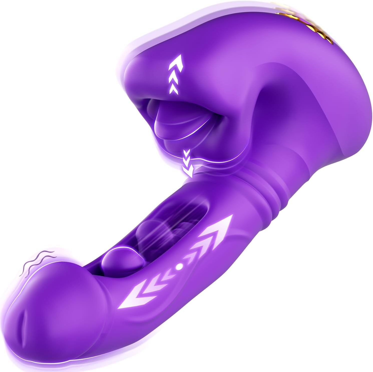 Vibrații pentru femei, vibrator dildo cu funcție de penetrare internă, jucărie sexuală pentru femei cu 9 moduri de linge-limba, 9 de penetrare și 9 de vibrație, set vibrator, set de jucării sexuale pentru punctul G și clitorisul femeilor
